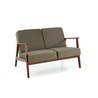 MILANO 2S sofa - oliwkowy tap. Castel 39