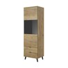 NEST W-2 witryna dąb lefkas/ czarny