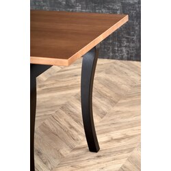 WINDSOR stół rozkładany 160-240x90x76 cm kolor ciemny dąb/czarny