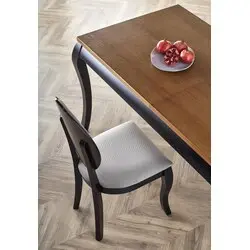 WINDSOR stół rozkładany 160-240x90x76 cm kolor ciemny dąb/czarny