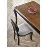 WINDSOR stół rozkładany 160-240x90x76 cm kolor ciemny dąb/czarny