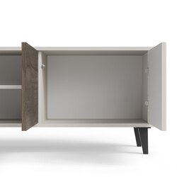 RANDOM 2 RTV-1 stolik RTV 150 cm kaszmir / orzech / czarny