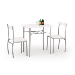 Stół + 2 krzesła dąb sonoma - MDF, stal