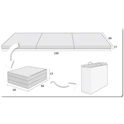 Materac turystyczny 180/80 VELVET – komfort w podróży