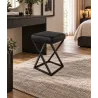 Hoker ZOA LOFT z czarną podstawą eko-skóra – eleganckie krzesło barowe