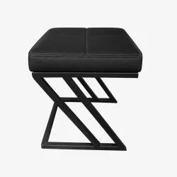 Pufa ławka ZETA LOFT eko-skóra D1 – elegancki taboret i podnóżek