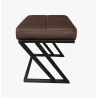 Pufa ławka ZETA LOFT eko-skóra D2 – elegancki taboret i podnóżek