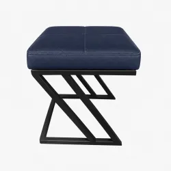 Pufa ławka ZETA LOFT eko-skóra D4 – elegancki taboret i podnóżek