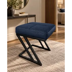 Pufa ławka ZETA LOFT eko-skóra D4 – elegancki taboret i podnóżek
