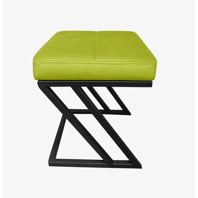 Pufa ławka ZETA LOFT eko-skóra D5 – elegancki taboret i podnóżek