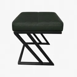 Pufa ławka ZETA LOFT eko-skóra D6 – elegancki taboret i podnóżek