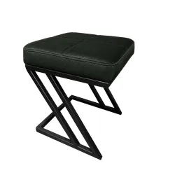 Pufa ławka ZETA LOFT eko-skóra D6 – elegancki taboret i podnóżek