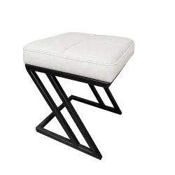 Pufa ławka ZETA LOFT eko-skóra D10 – elegancki taboret i podnóżek