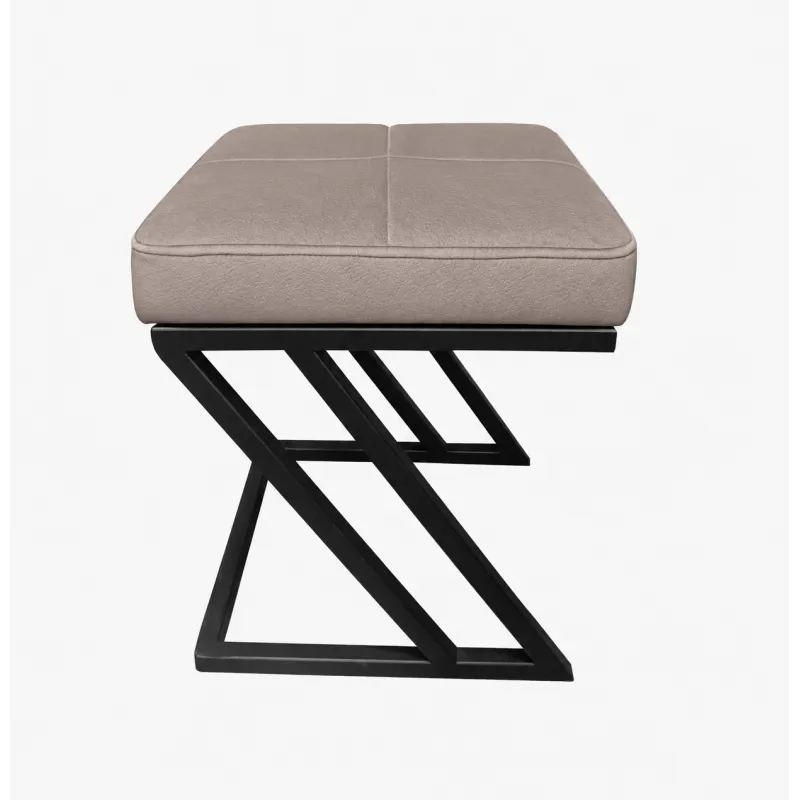 Pufa ławka ZETA LOFT eko-skóra D11 – elegancki taboret i podnóżek