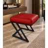 Pufa ławka ZETA LOFT eko-skóra D15 – elegancki taboret i podnóżek