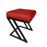 Pufa ławka ZETA LOFT eko-skóra D15 – elegancki taboret i podnóżek