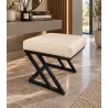 Pufa ławka ZETA LOFT eko-skóra D18 – elegancki taboret i podnóżek