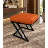 Pufa ławka ZETA LOFT eko-skóra D20 – elegancki taboret i podnóżek
