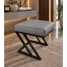 Pufa ławka ZETA LOFT eko-skóra D22 – elegancki taboret i podnóżek