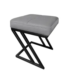 Pufa ławka ZETA LOFT eko-skóra D22 – elegancki taboret i podnóżek