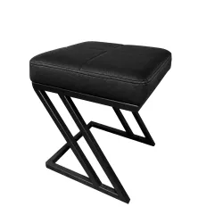 Pufa ławka ZETA LOFT eko-skóra – elegancki taboret i podnóżek