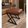 Pufa ławka ZETA LOFT eko-skóra – elegancki taboret i podnóżek