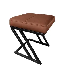 Pufa ławka ZETA LOFT eko-skóra – elegancki taboret i podnóżek
