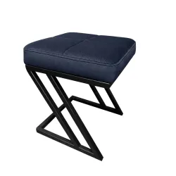Pufa ławka ZETA LOFT eko-skóra – elegancki taboret i podnóżek