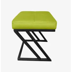 Pufa ławka ZETA LOFT eko-skóra – elegancki taboret i podnóżek