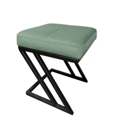 Pufa ławka ZETA LOFT eko-skóra – elegancki taboret i podnóżek