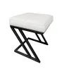 Pufa ławka ZETA LOFT eko-skóra – elegancki taboret i podnóżek