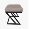 Pufa ławka ZETA LOFT eko-skóra – elegancki taboret i podnóżek
