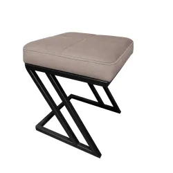 Pufa ławka ZETA LOFT eko-skóra – elegancki taboret i podnóżek