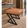 Pufa ławka ZETA LOFT eko-skóra – elegancki taboret i podnóżek