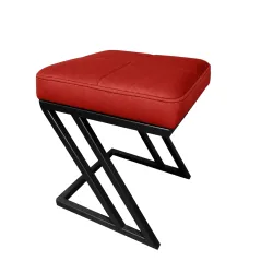 Pufa ławka ZETA LOFT eko-skóra – elegancki taboret i podnóżek