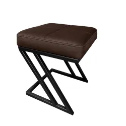Pufa ławka ZETA LOFT eko-skóra – elegancki taboret i podnóżek