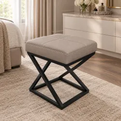 Pufa ZOA LOFT czarny stelaż D11