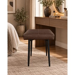 Taboret MAX D2 brązowy - podstawa czarna