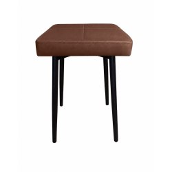 Taboret MAX D3 jasny brązowy - podstawa czarna