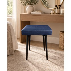 Taboret MAX D4 granatowy - podstawa czarna
