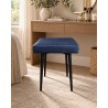 Taboret MAX D4 granatowy - podstawa czarna