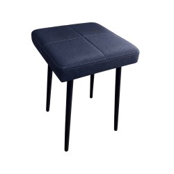Taboret MAX D4 granatowy - podstawa czarna