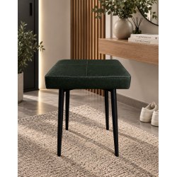 Taboret MAX D6 ciemny zielony - podstawa czarna