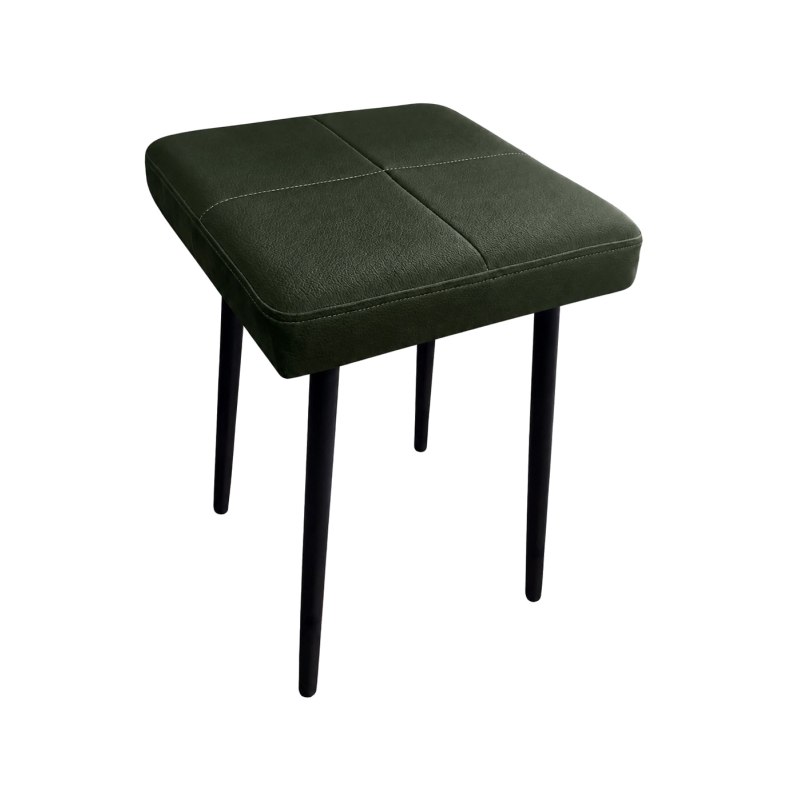 Taboret MAX D6 ciemny zielony - podstawa czarna