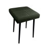 Taboret MAX D6 ciemny zielony - podstawa czarna