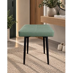 Taboret MAX D7 seledynowy - podstawa czarna