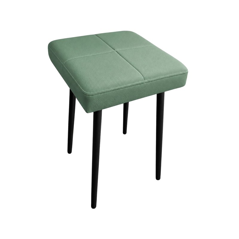 Taboret MAX D7 seledynowy - podstawa czarna