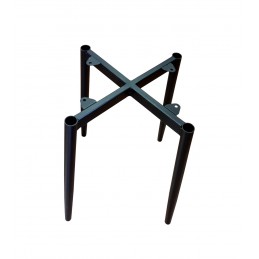 Taboret MAX MG19 czarny z czarną podstawą