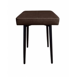 Taboret MAX D19 wenge (bardzo ciemny brązowy)  - podstawa czarna