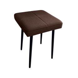 Taboret MAX D19 wenge (bardzo ciemny brązowy)  - podstawa czarna